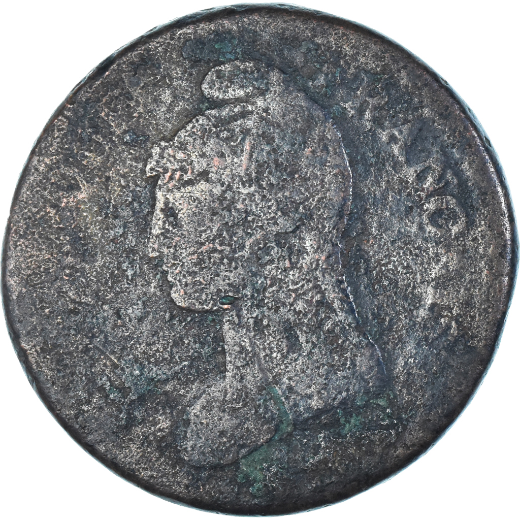 Coin, France, Dupré, Decime, AN 5, Paris, Surfrappe du 2 Décimes, 