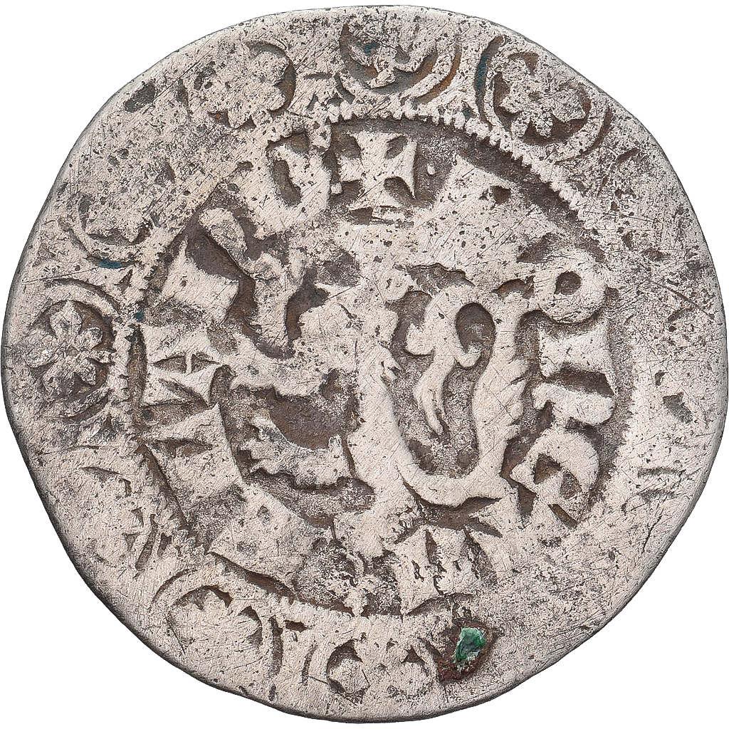Coin, France, Flanders, Louis II de Mâle, Gros, 1346-1384, , Silver