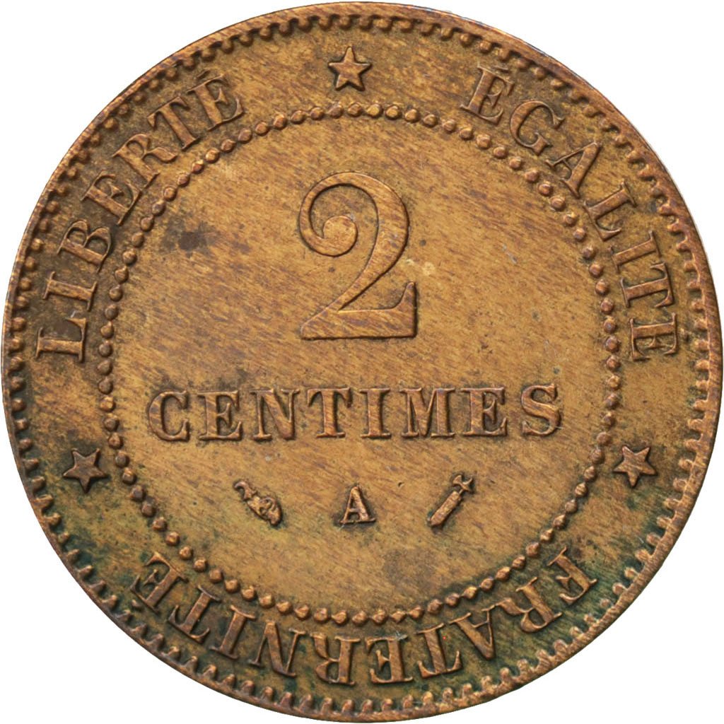 Coin, France, Cérès, 2 Centimes, 1892, Paris, , Bronze, KM:827.1