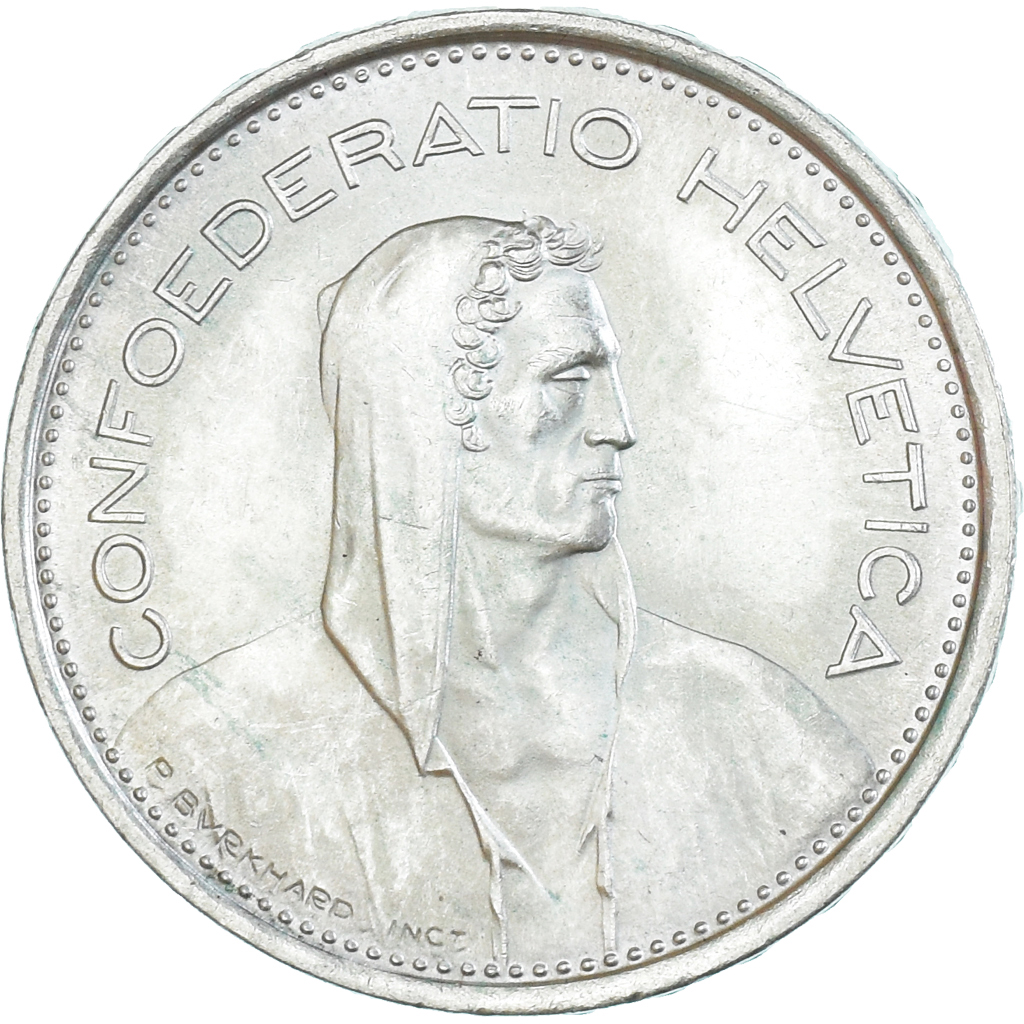 Coin, Switzerland, 5 Francs, 1969, Bern, , Silver, KM:40
