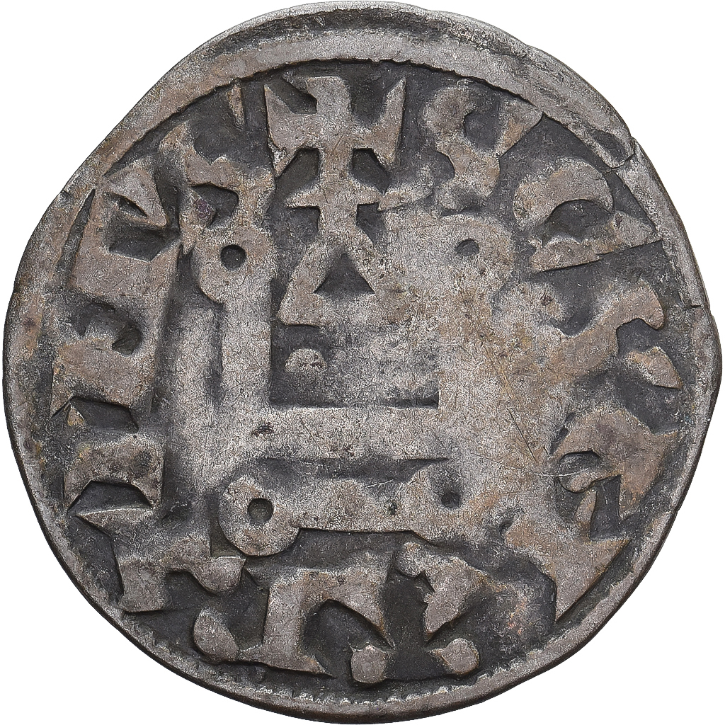 Coin, France, Touraine, Denier Tournois, ca. 1150-1200, Saint-Martin de Tours