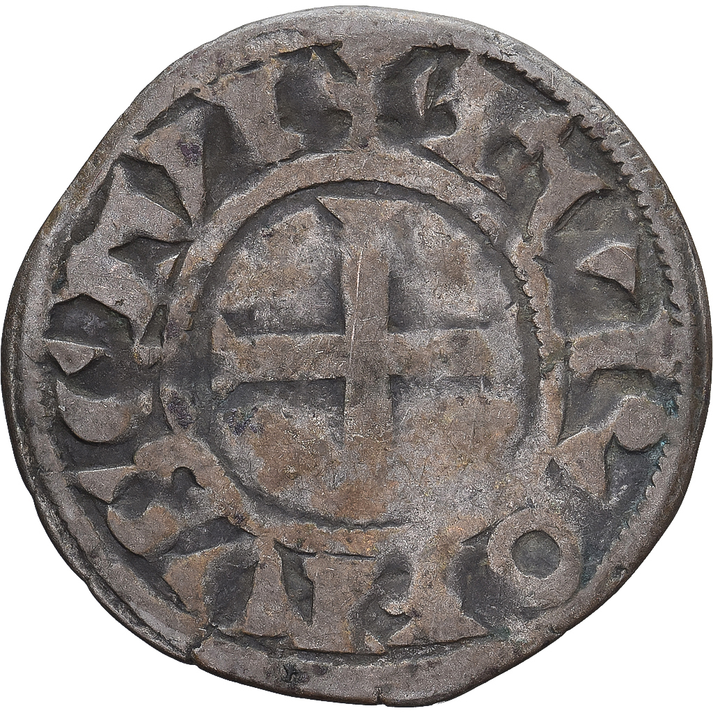 Coin, France, Touraine, Denier Tournois, ca. 1150-1200, Saint-Martin de Tours