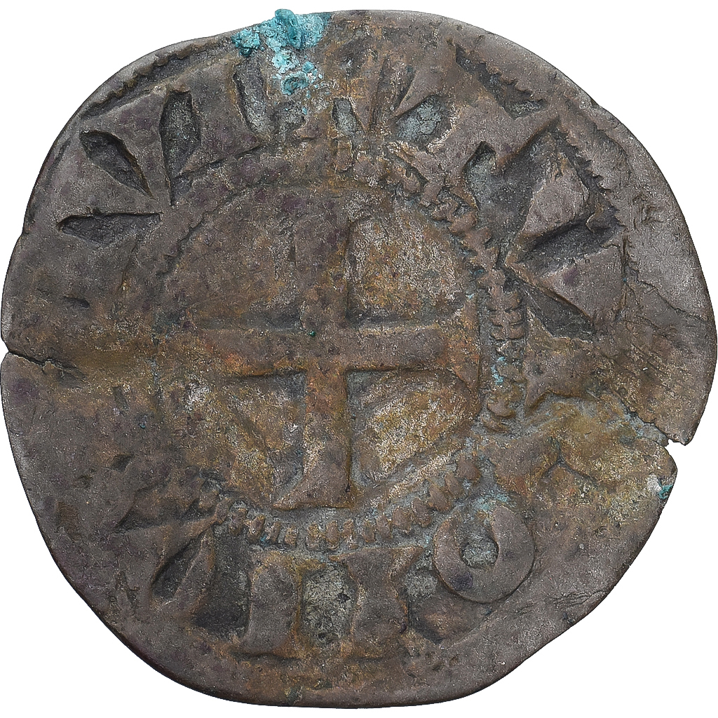 Coin, France, Touraine, Denier Tournois, ca. 1150-1200, Saint-Martin de Tours