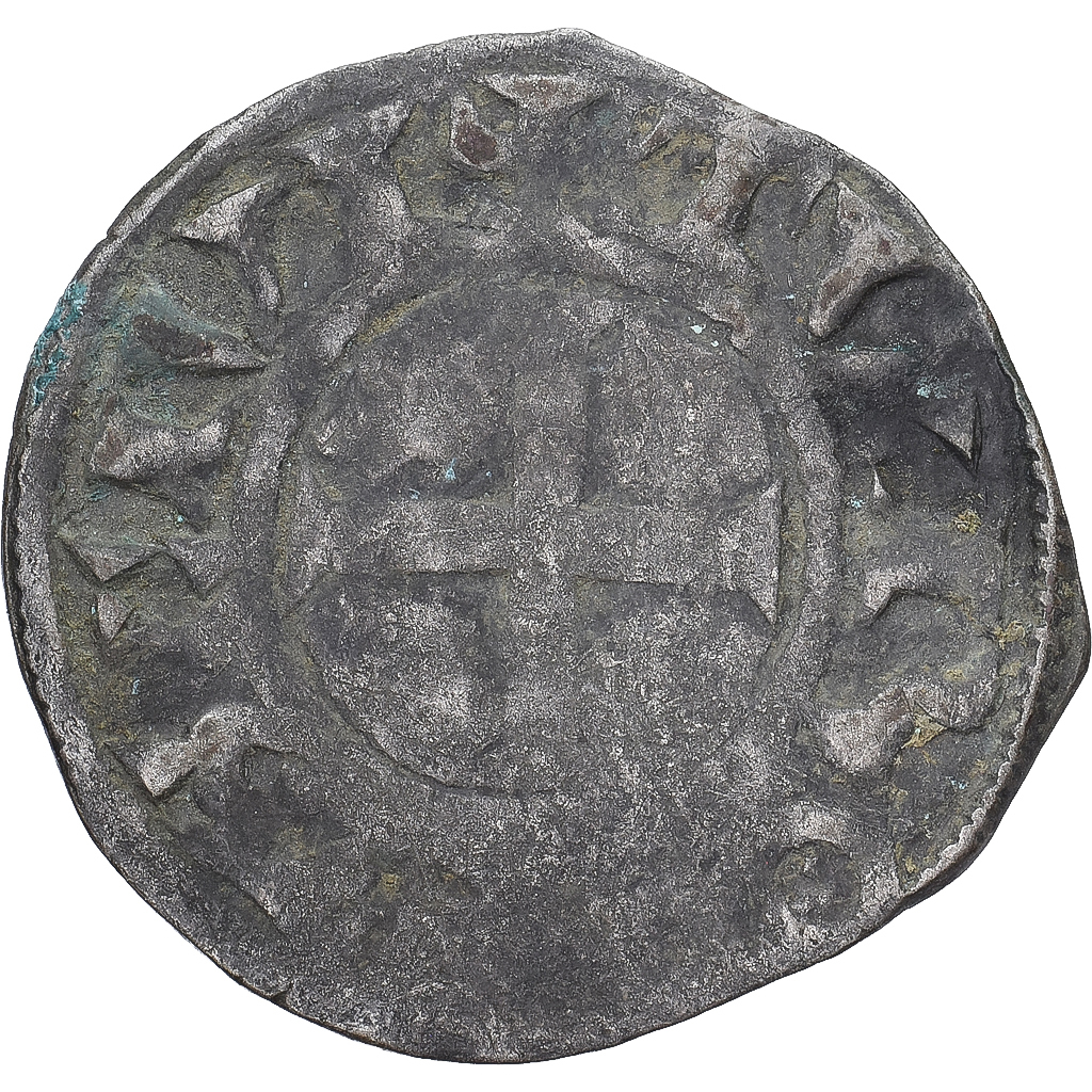 Coin, France, Touraine, Denier Tournois, ca. 1150-1200, Saint-Martin de Tours