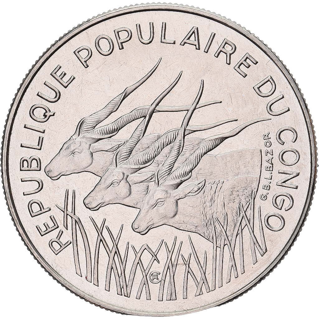 Coin, Congo Republic, 100 Francs, 1975, Monnaie de Paris, ESSAI, 