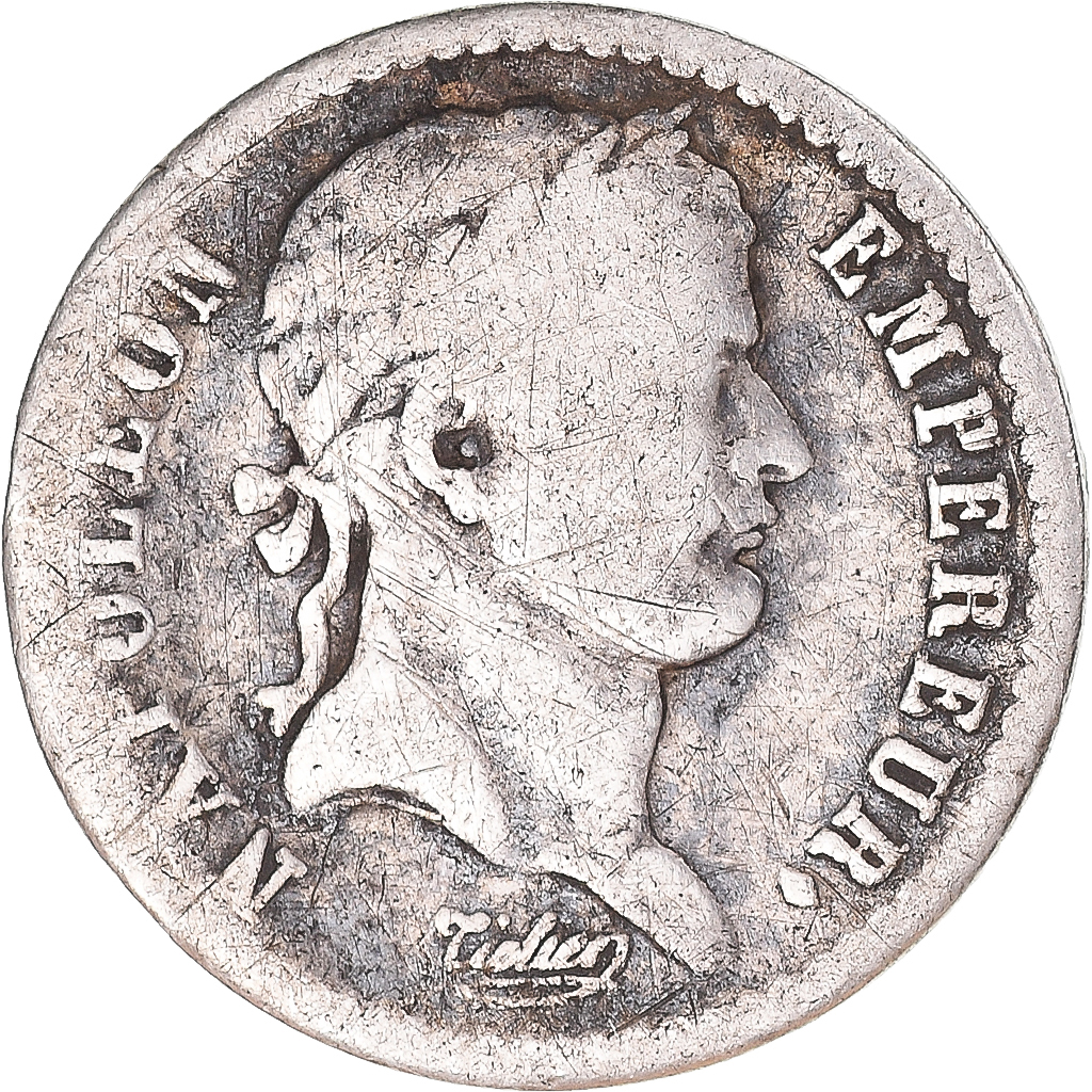 Coin, France, Napoleon I, 1/2 Franc, 1811, Marseille, VF, Silver