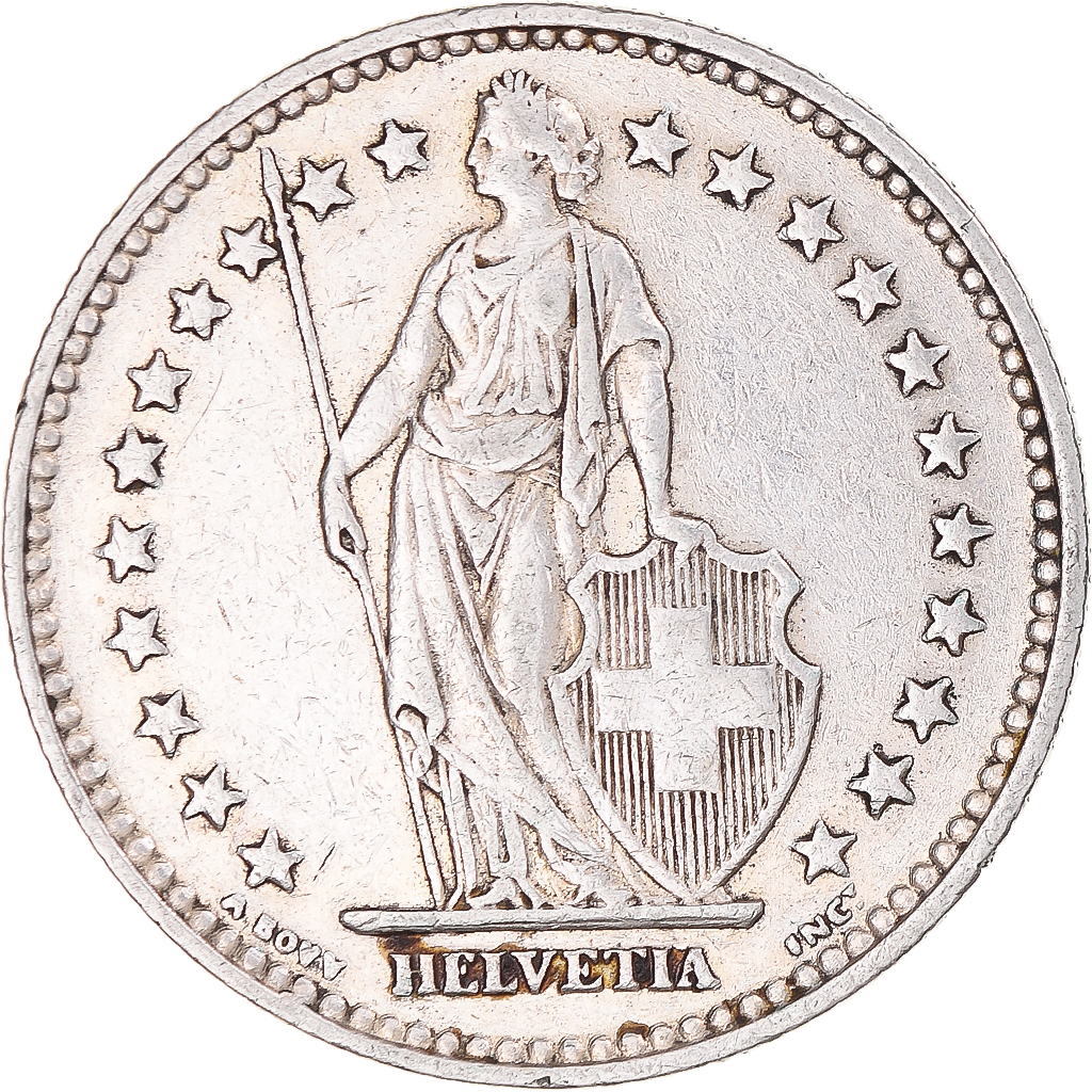 Coin, Switzerland, 2 Francs, 1940, Bern, , Silver, KM:21