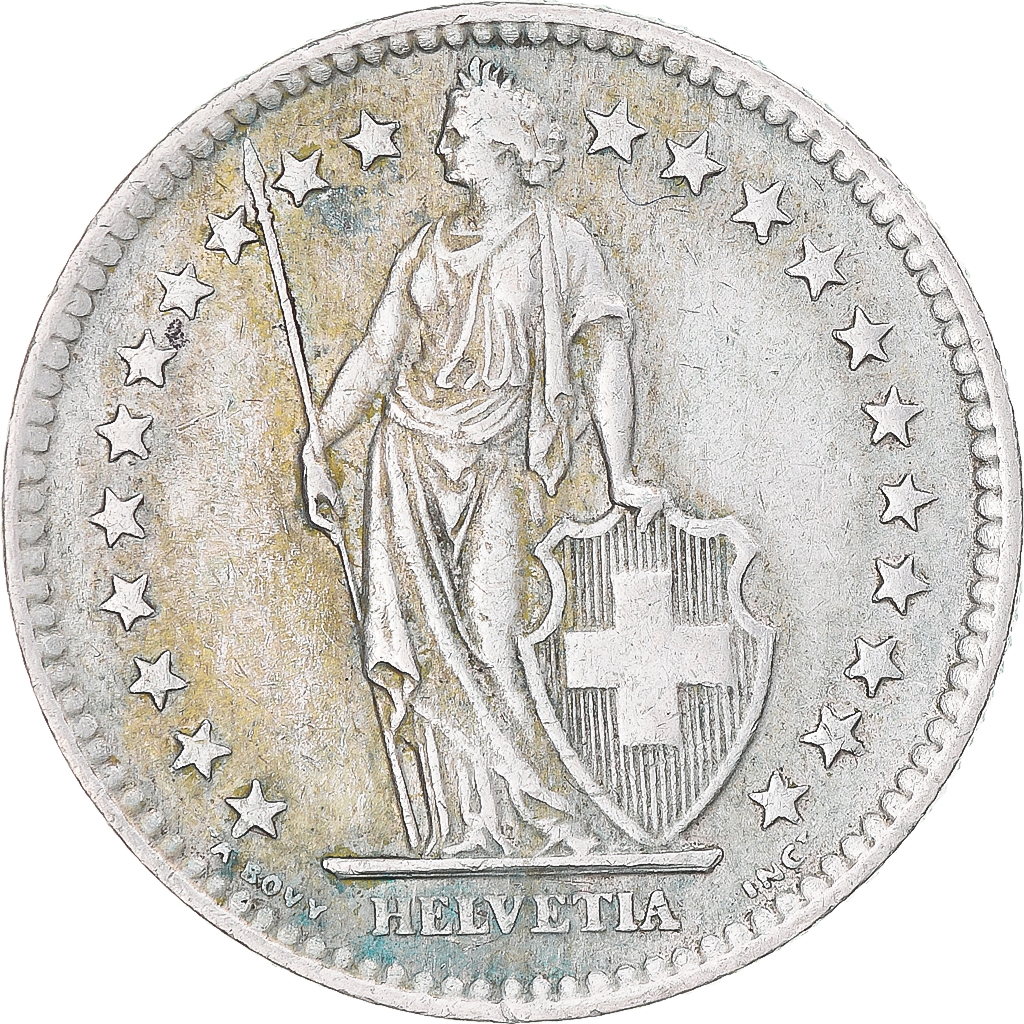 Coin, Switzerland, 2 Francs, 1963, Bern, , Silver, KM:21