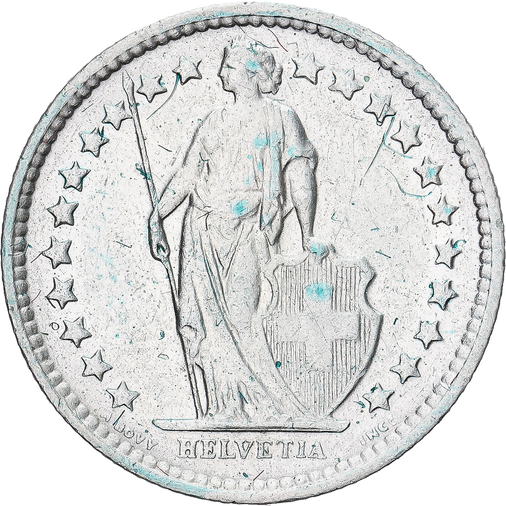 Coin, Switzerland, 1/2 Franc, 1964, Bern, , Silver, KM:23