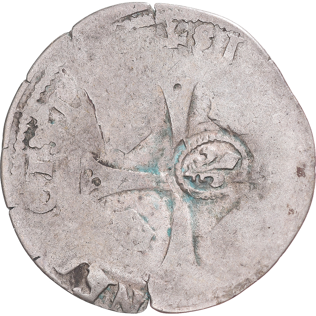 Coin, France, Louis XIII, Quinzain (Douzain contremarqué), , Billon