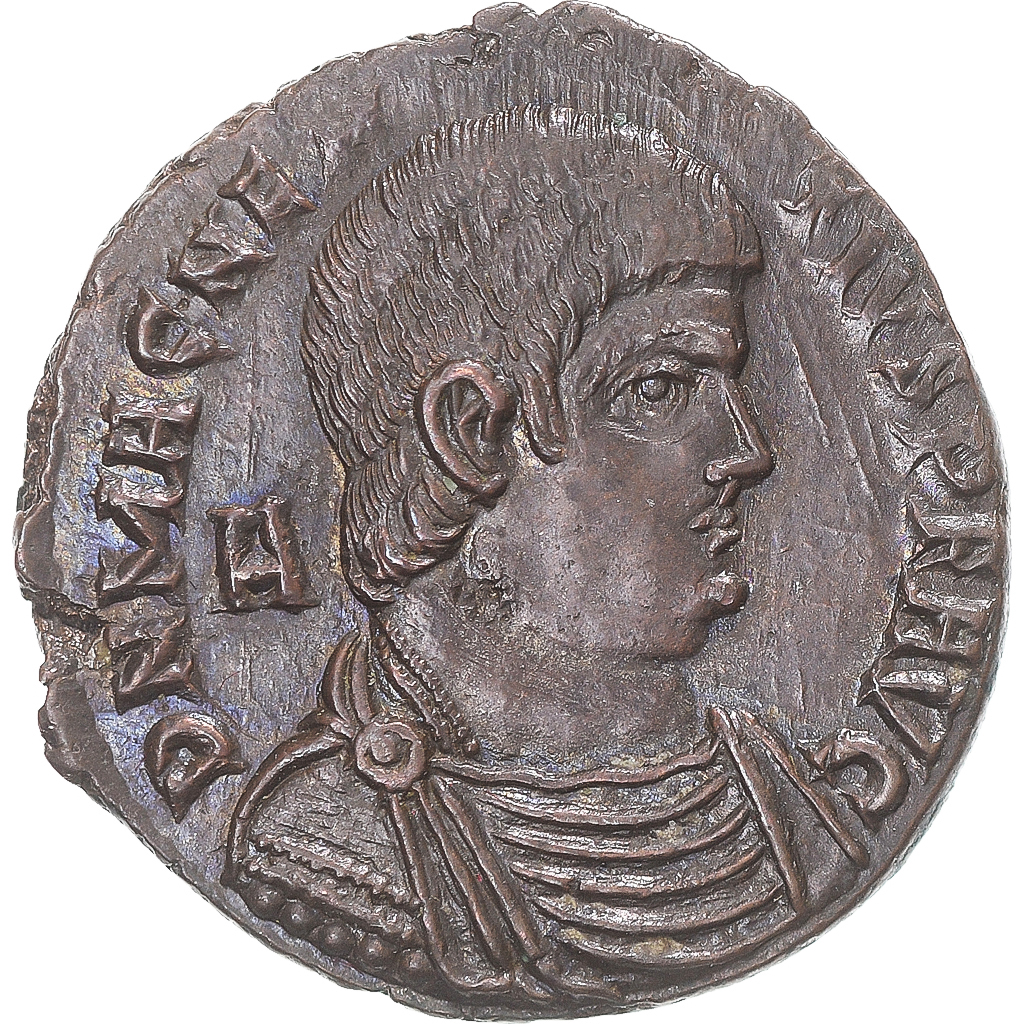Coin, Magnentius, Maiorina, 351, Lyon - Lugdunum, AU, Copper, RIC:130