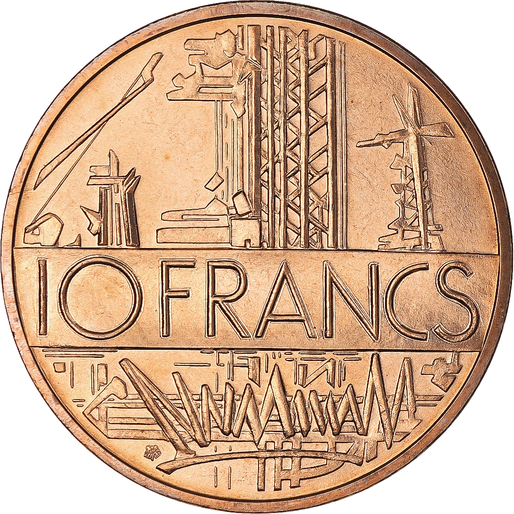 Coin, France, Mathieu, 10 Francs, 1983, Paris, série FDC, Tranche B, 