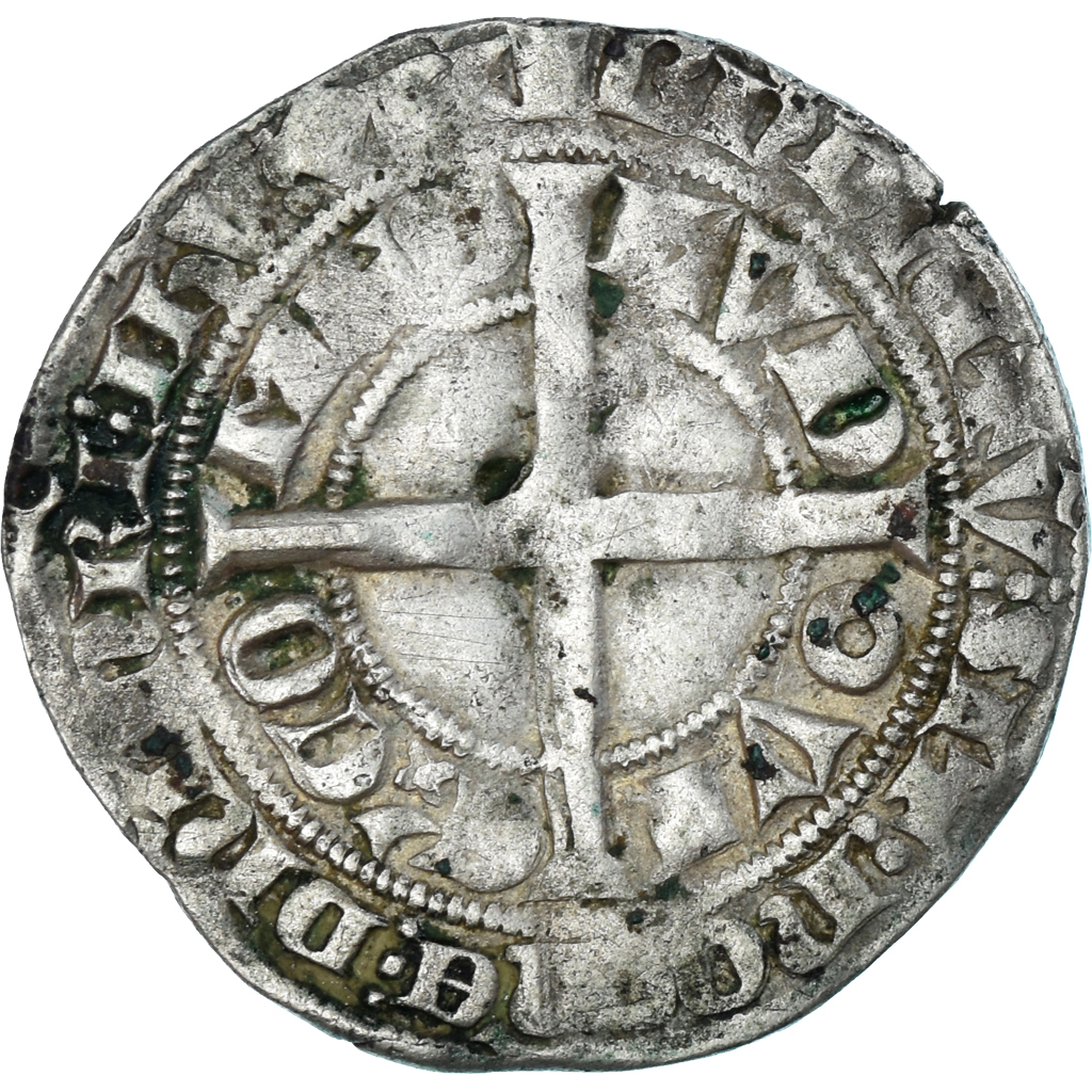 Coin, France, Flanders, Louis II de Mâle, Gros, 1346-1384, , Silver