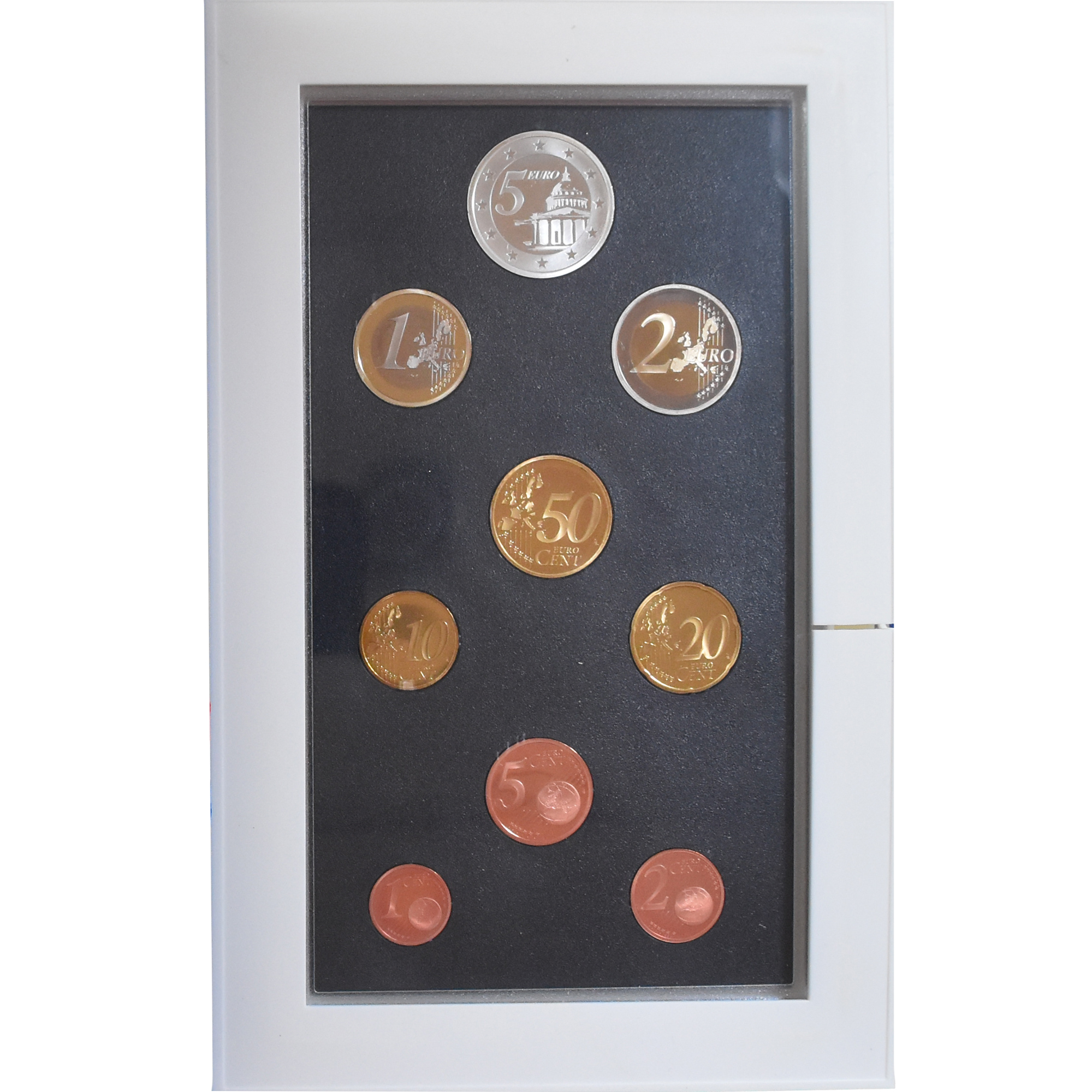 France, 1 cent to 5 euro, 2004, Monnaie de Paris, BE, FDC