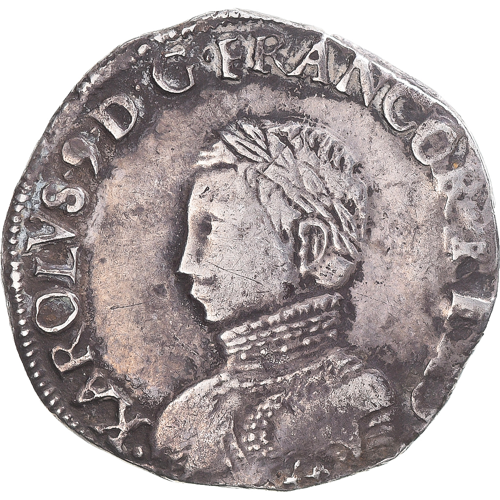 Coin, France, Charles IX, Teston au deux K couronnés, 1563, Bayonne, 