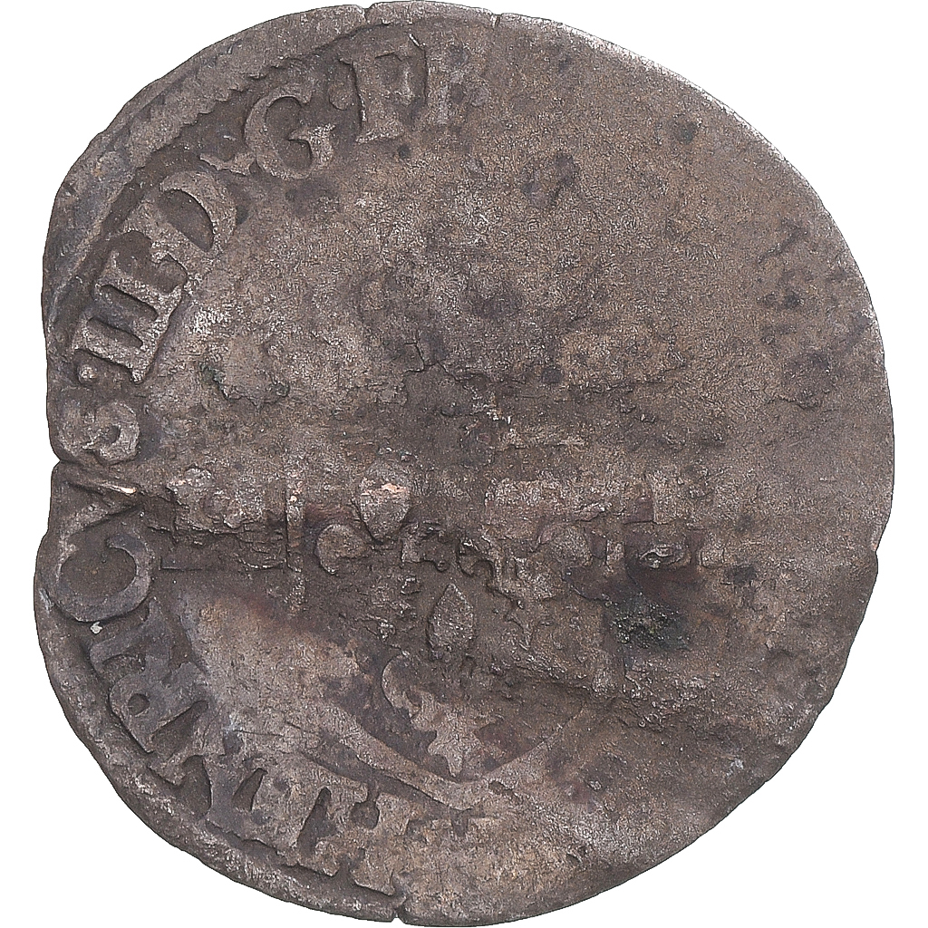 Coin, France, Henri III, Douzain aux deux H, , Billon