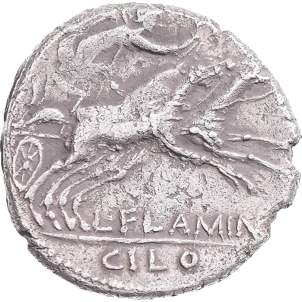 Coin, Flaminia, Denarius, 109-108 BC, Rome, , Silver, Crawford:302/1