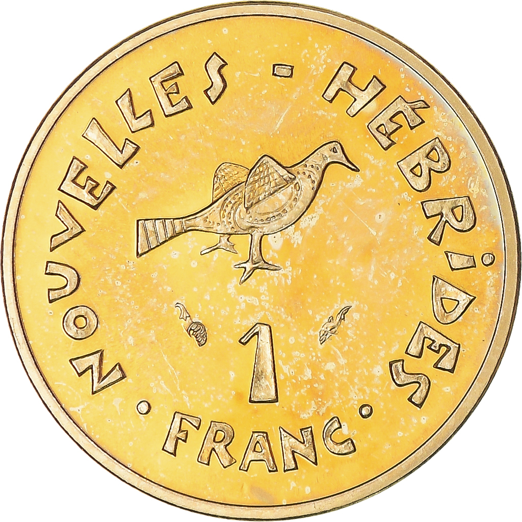 Coin, New Hebrides, Franc, 1979, Paris, Piéfort, MS, Aluminum-Bronze