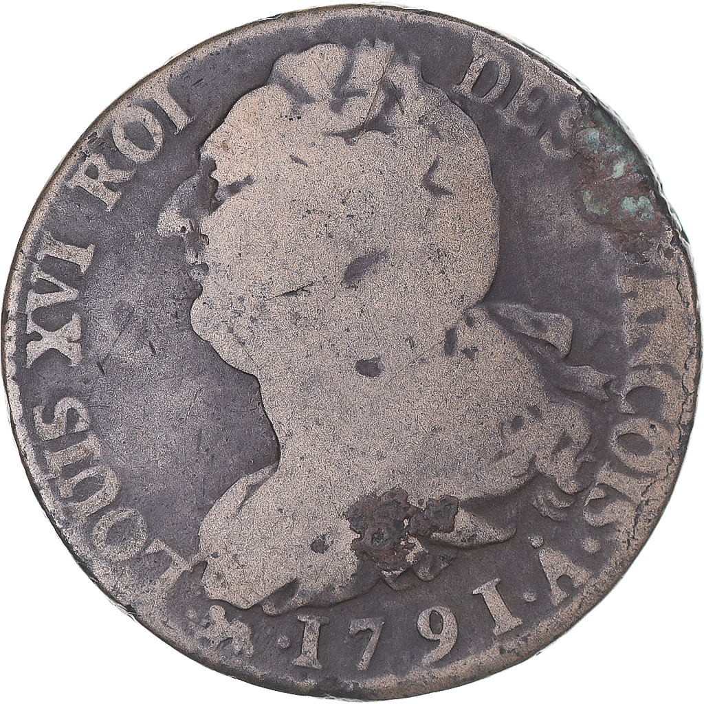 Coin, France, 2 sols François, 1791 / AN 3, Paris, , Métal de cloche