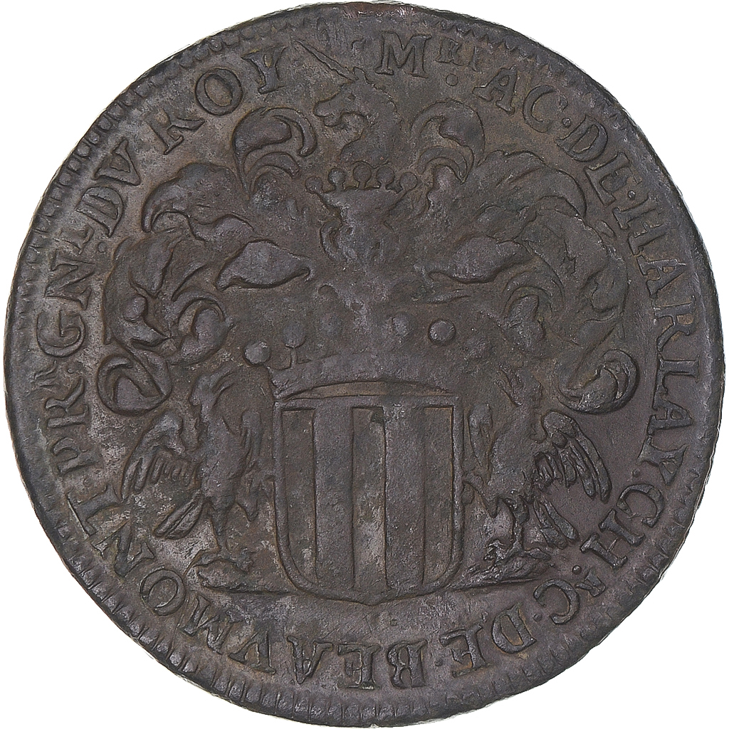 France, Token, Achille de Harlay, receveur général des pauvres, 1672