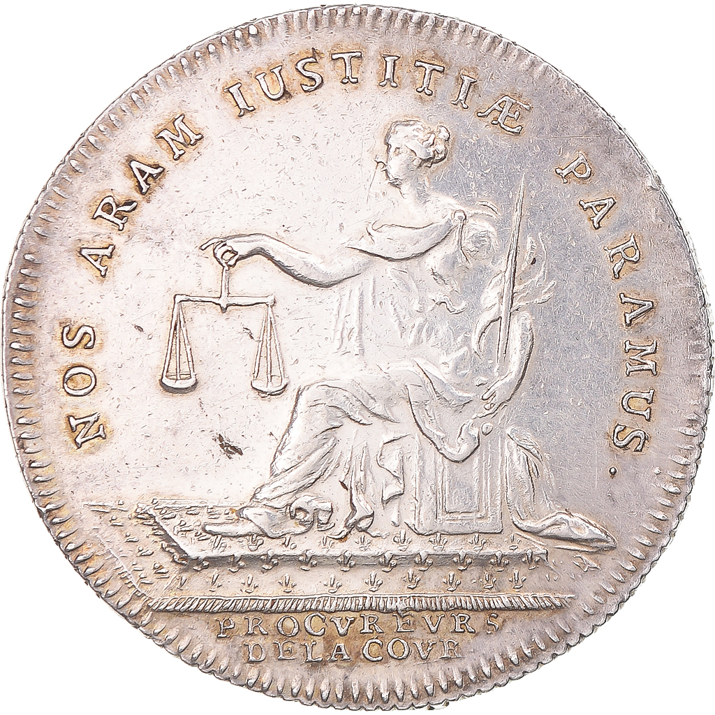 France, Token, Louis XV, Procureurs de la Cour, , Silver