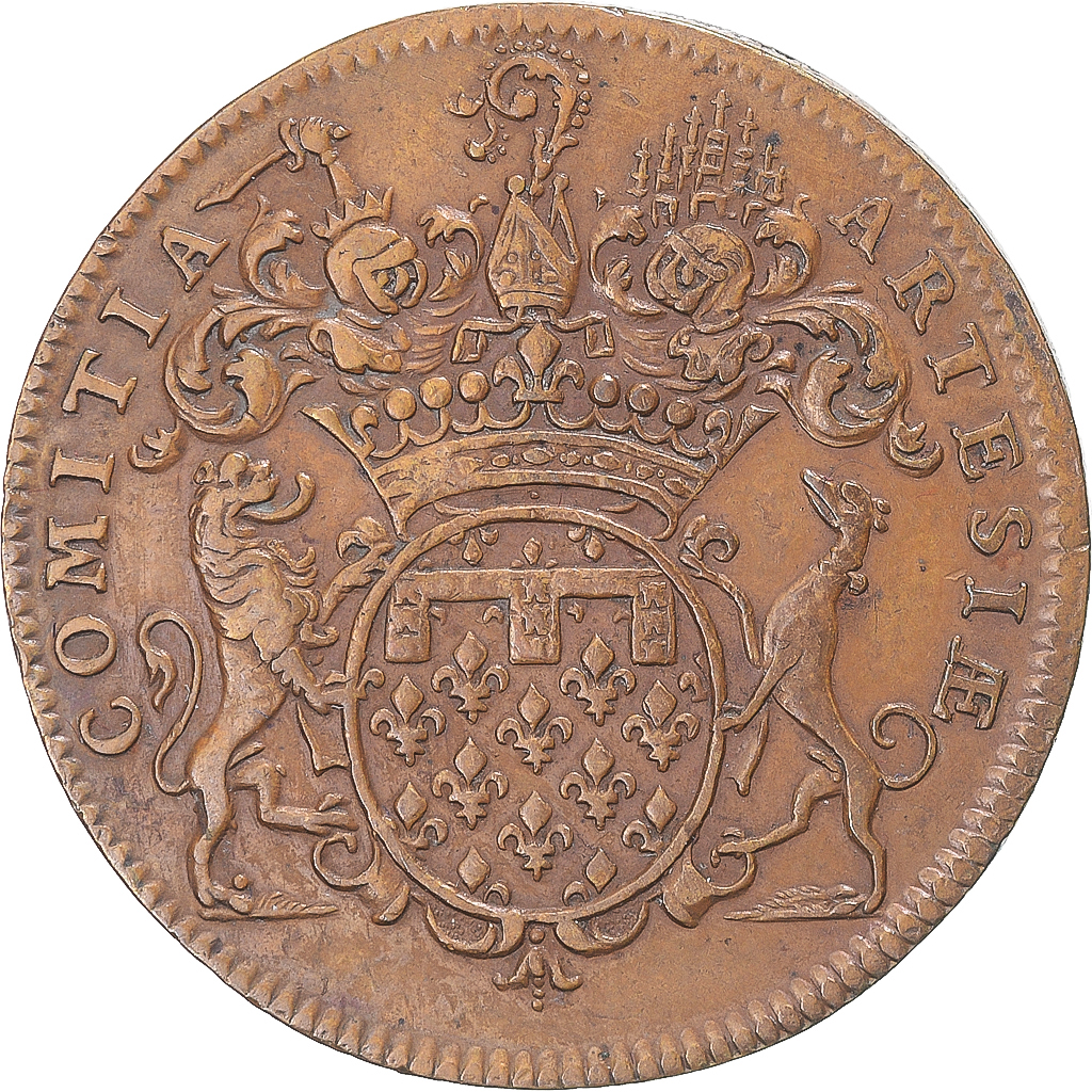 France, Token, Louis XIV, États d'Artois, 1705, , Copper