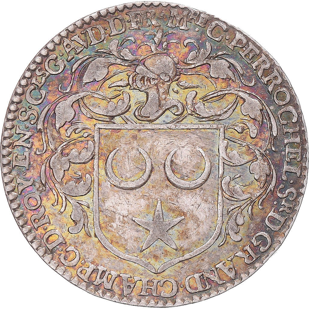 France, Token, Maine, Charles de Perrochel, , Silver, Feuardent:8282