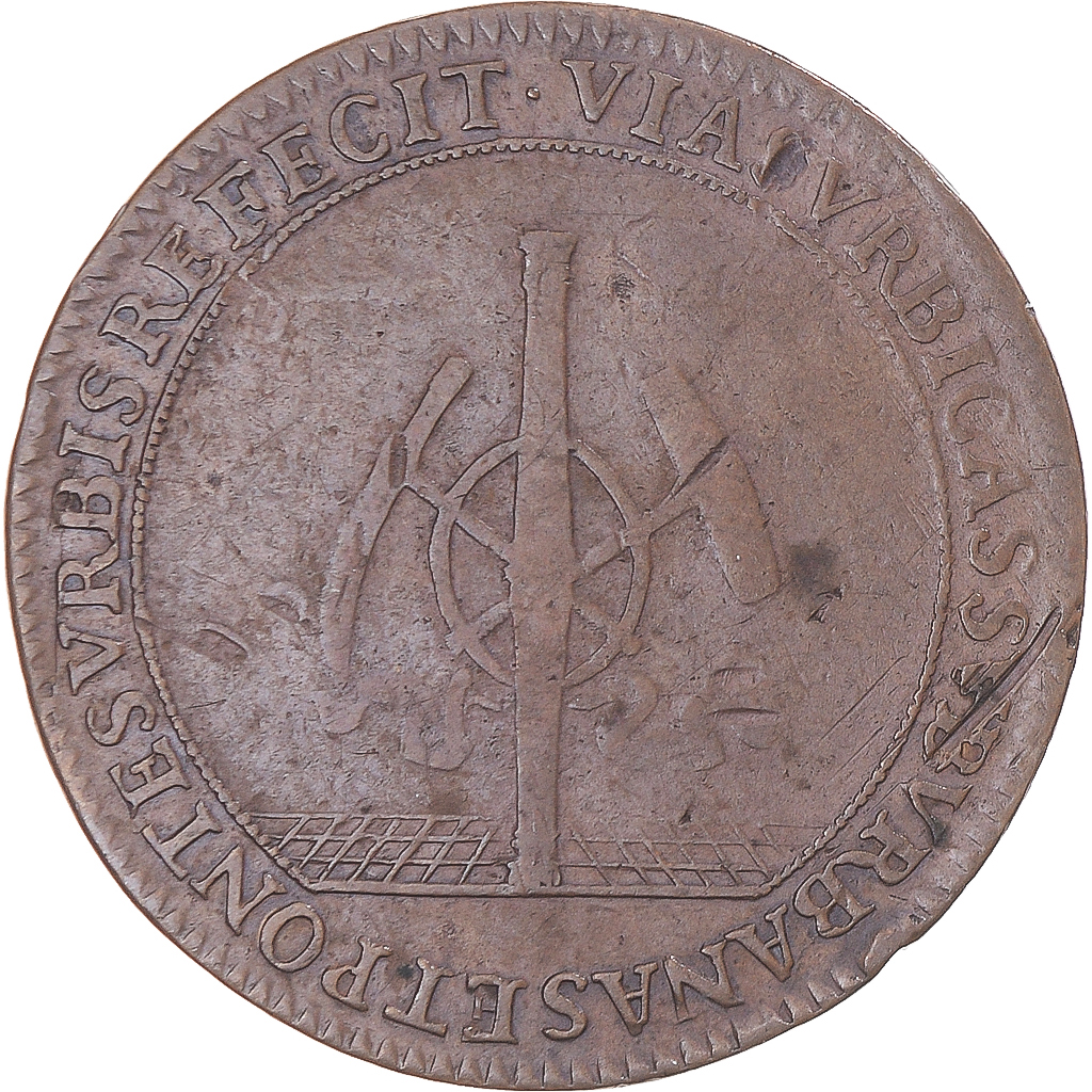 France, Token, Anjou, René Lezineau, maire d’Angers, 1681, , Copper