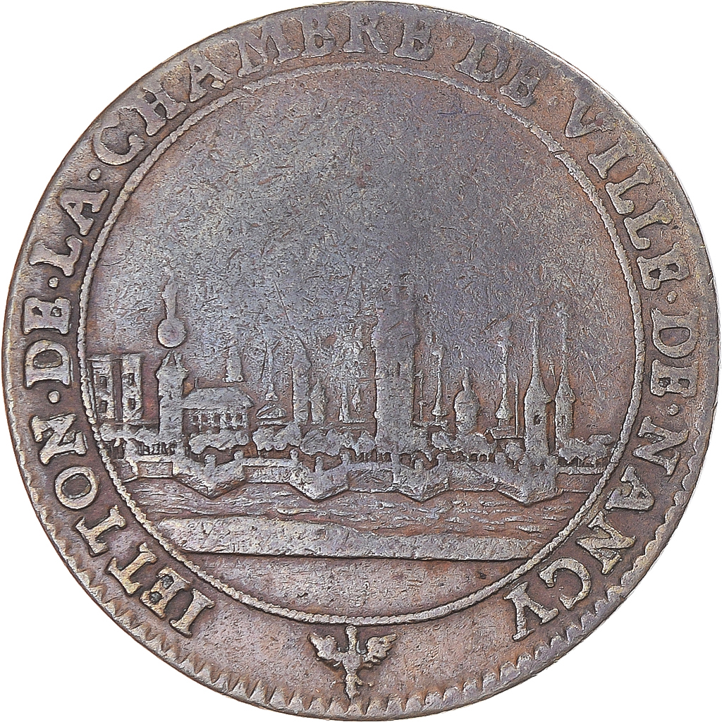 France, Token, Lorraine, Chambre de Ville de Nancy, 1723, , Bronze