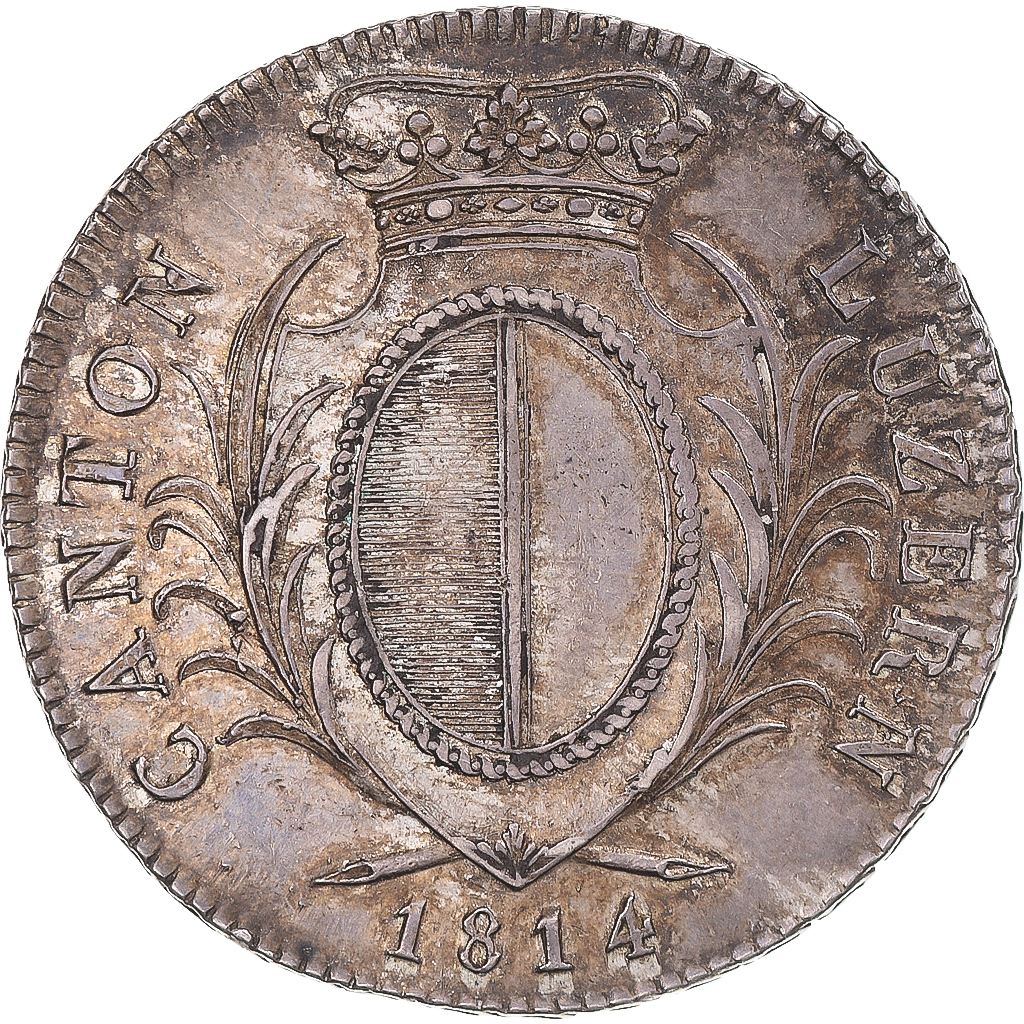 Coin, SWISS CANTONS, LUZERN, 4 Franken, 1814, Lucerne, , Silver