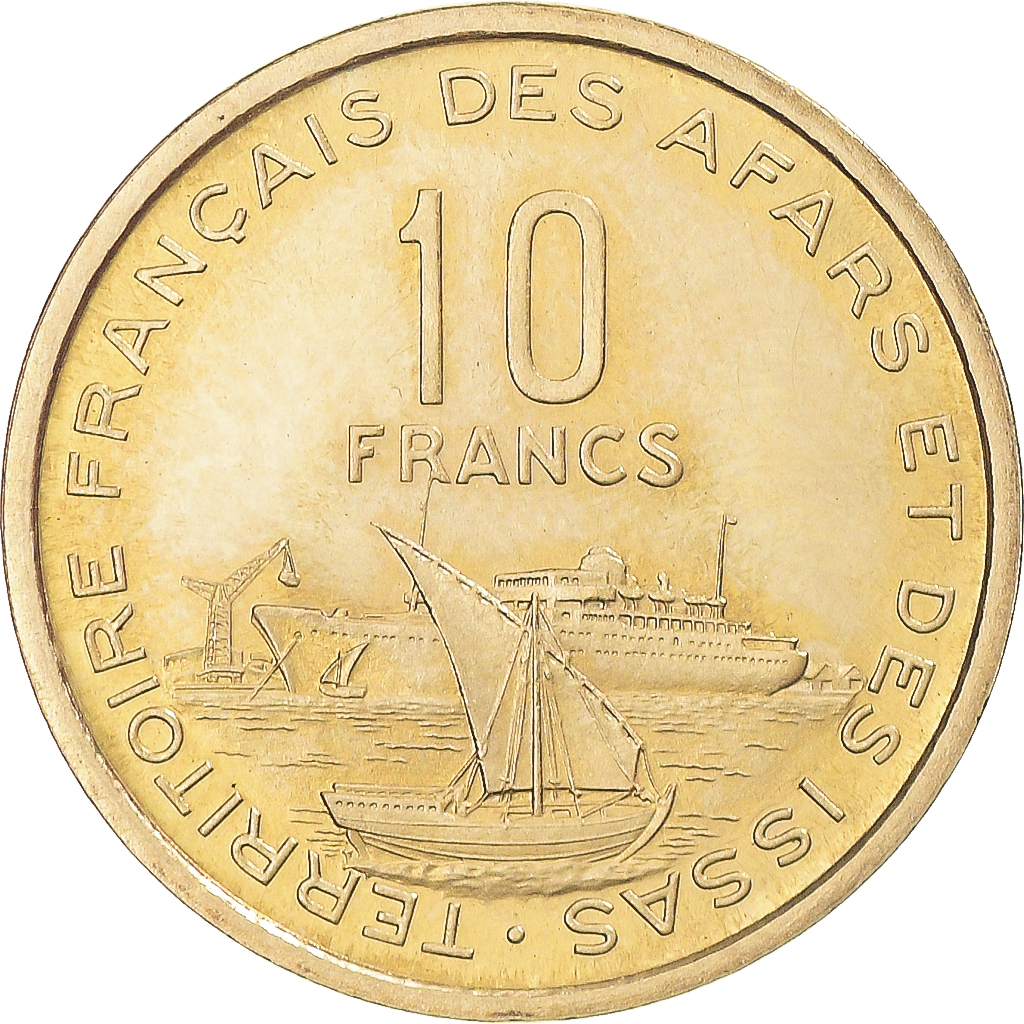 Coin, FRENCH AFARS & ISSAS, 10 Francs, 1969, Paris, ESSAI, , Brass, KM:E5
