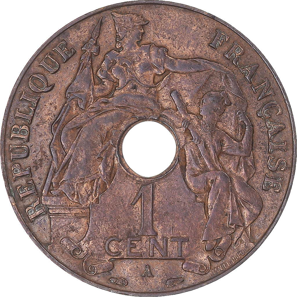 Coin, FRENCH INDO-CHINA, Cent, 1937, Paris, , Bronze, KM:12.1