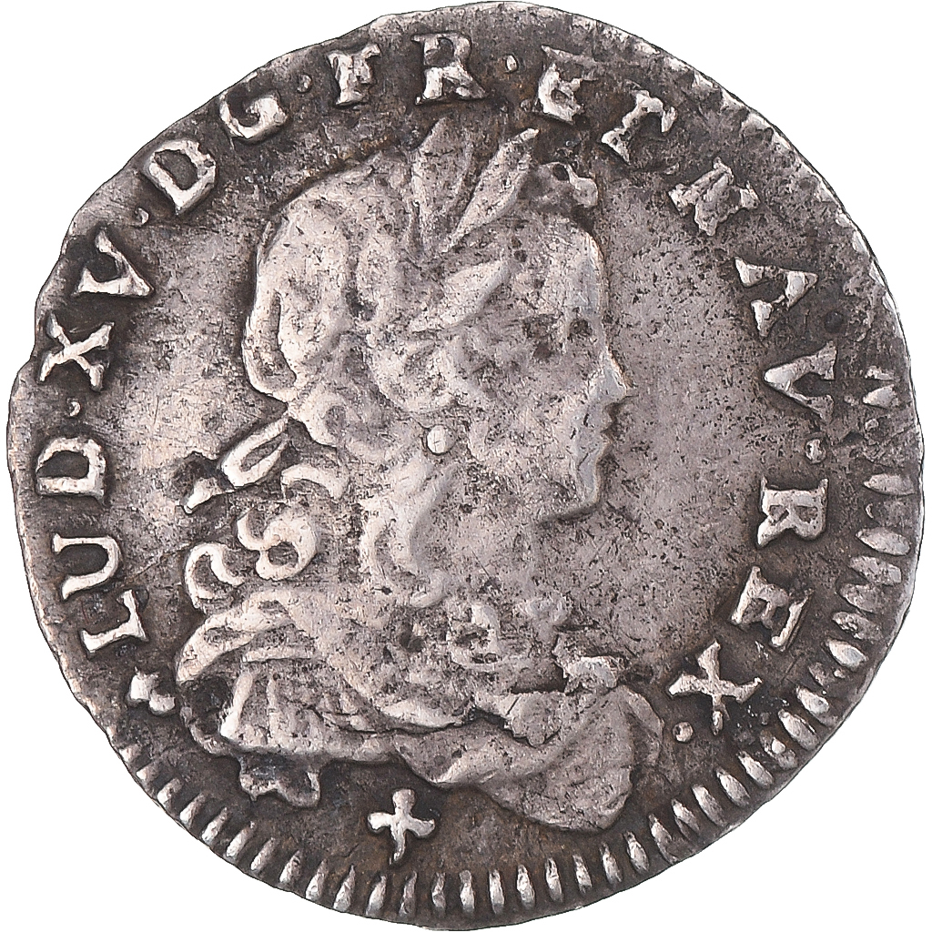 Coin, France, Louis XV, 1/12 Ecu de France, 1723, La Rochelle, réformé