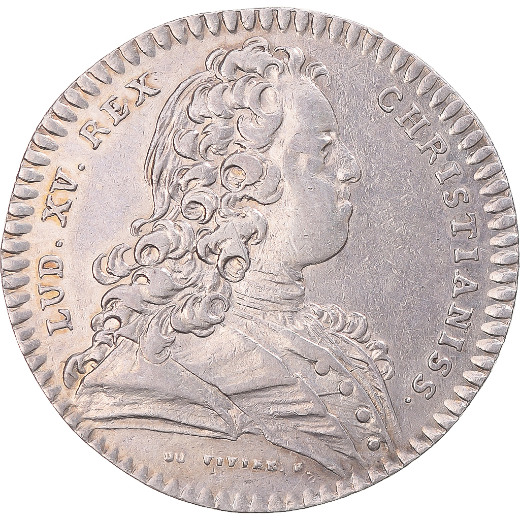 France, Token, Louis XV, Préliminaires de paix du traité de Séville, 1728