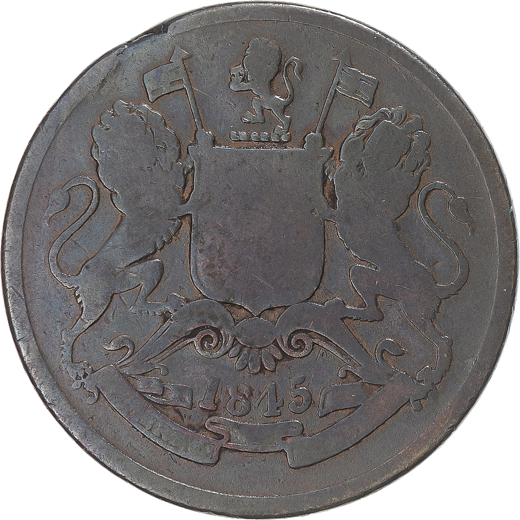 Coin, INDIA-BRITISH, Victoria, 1/2 Anna, 1845, Calcutta, , Copper