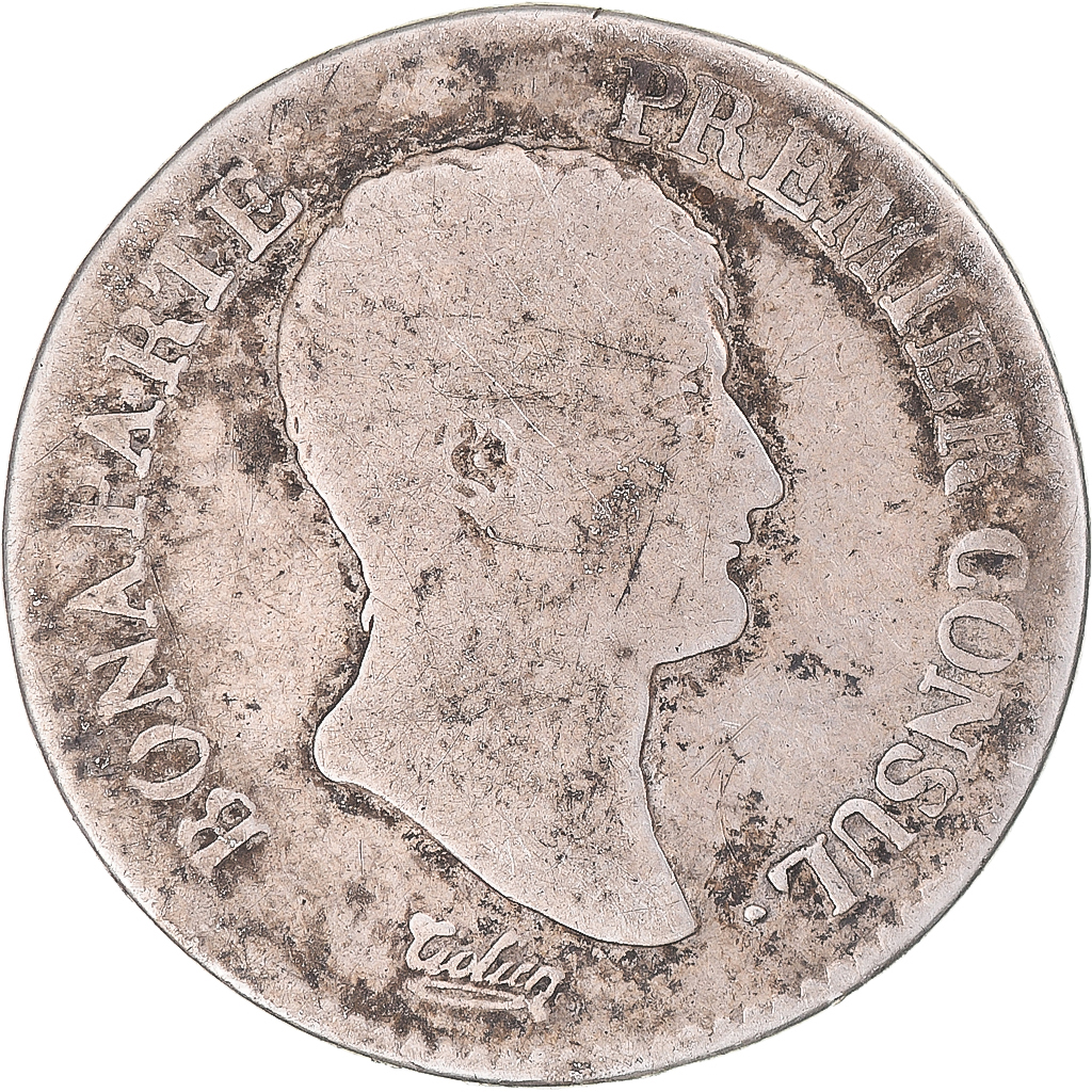 Coin, France, Bonaparte Premier Consul, 2 Francs, An 12, Perpignan, 