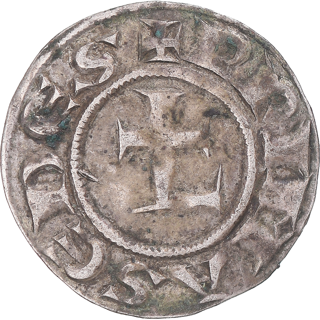 Coin, France, Archevêché de Lyon, Denier, 1200-1260, Lyon, , Billon