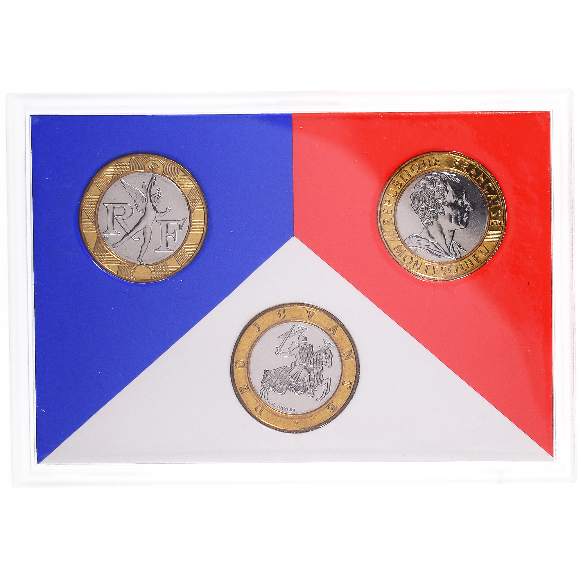 Coin, France, Coffret triptyque 3 x 10 frs., 1989, MDP, FDC, 625/2000