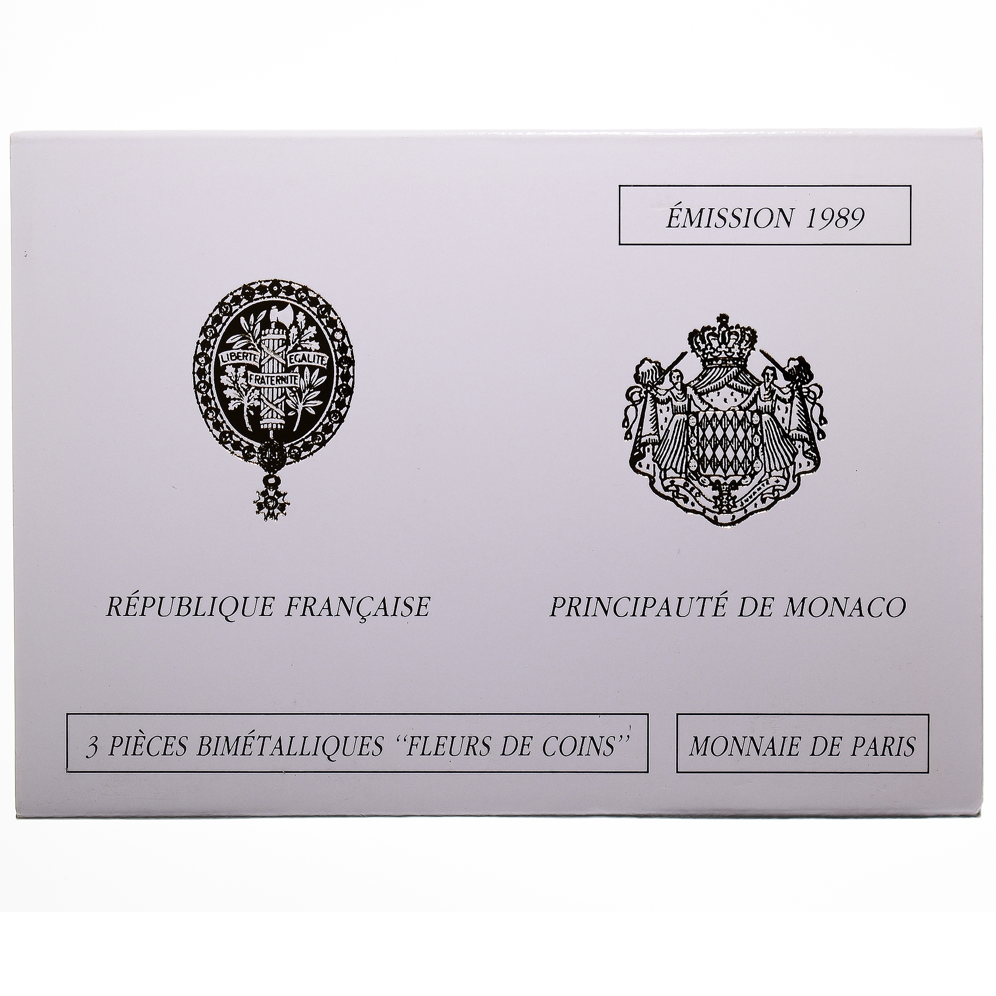 Coin, France, Coffret triptyque 3 x 10 frs., 1989, MDP, FDC, 620/2000