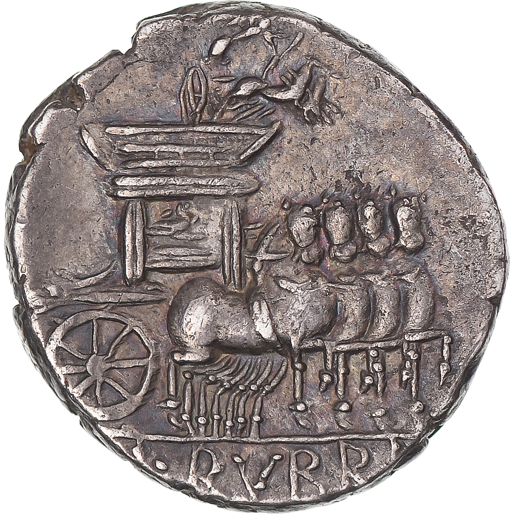 Coin, Rubria, Denarius, 87 BC, Rome, , Silver, Sear:260, Crawford:348/3