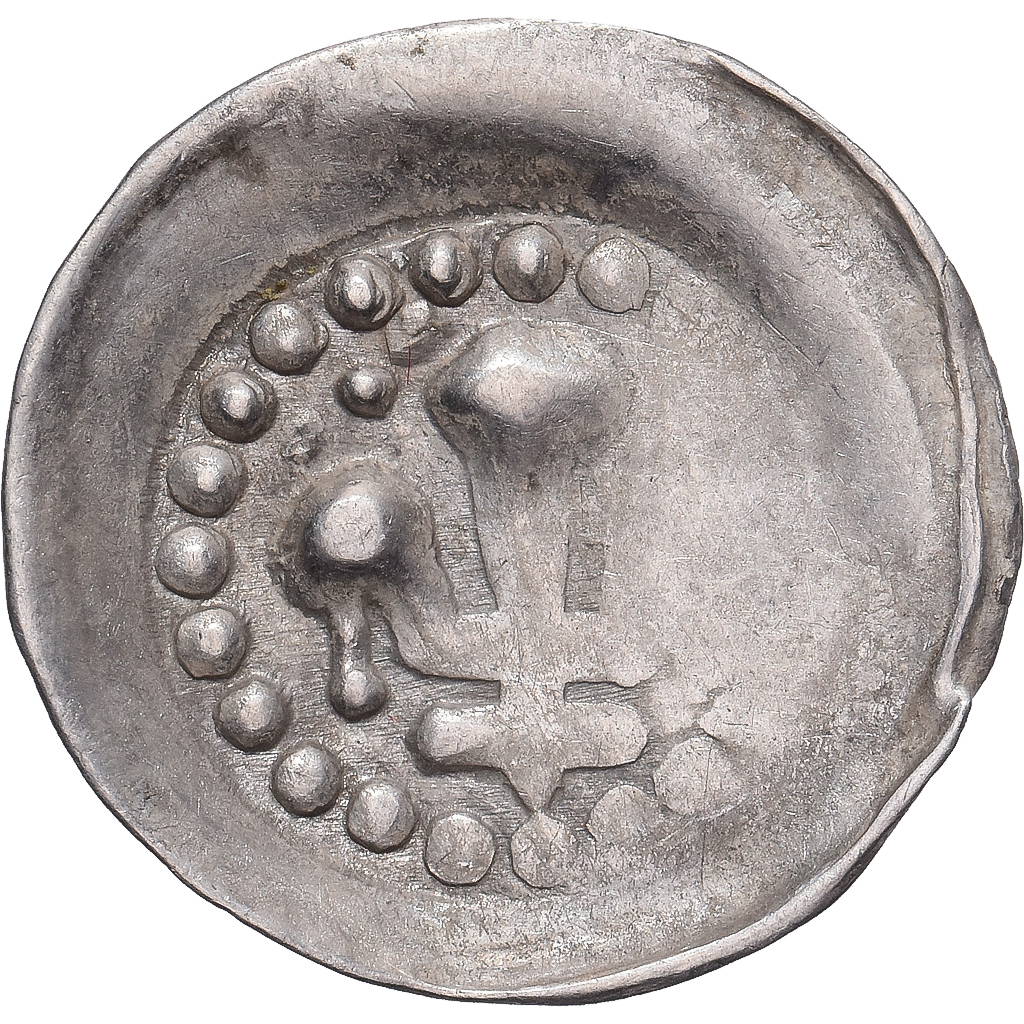 Coin, French state, Alsace, lis pfennig, 14th-15th Centuries, Strasbourg