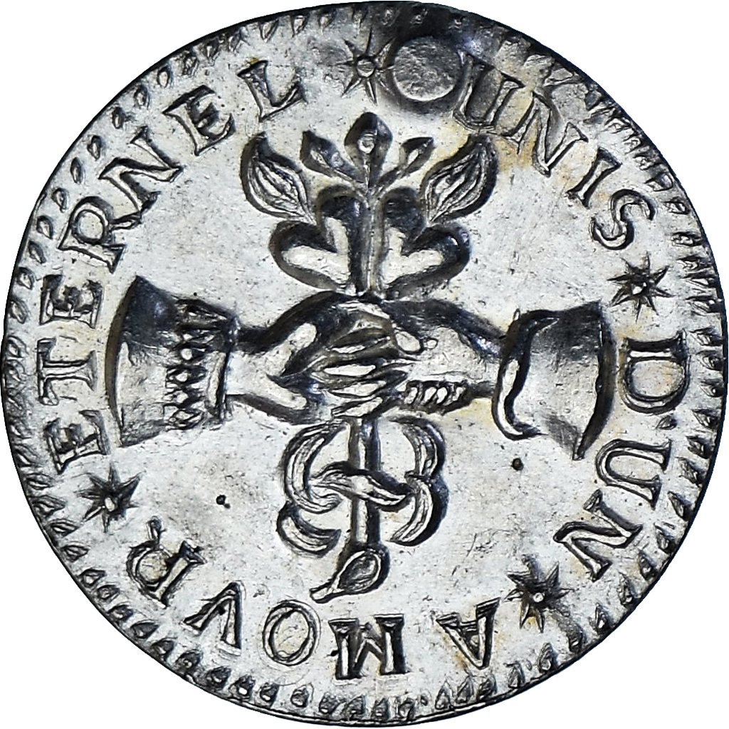 Frankrijk, Denier à épouser, Collection Térisse, PR, Zilver, Terisse:D115