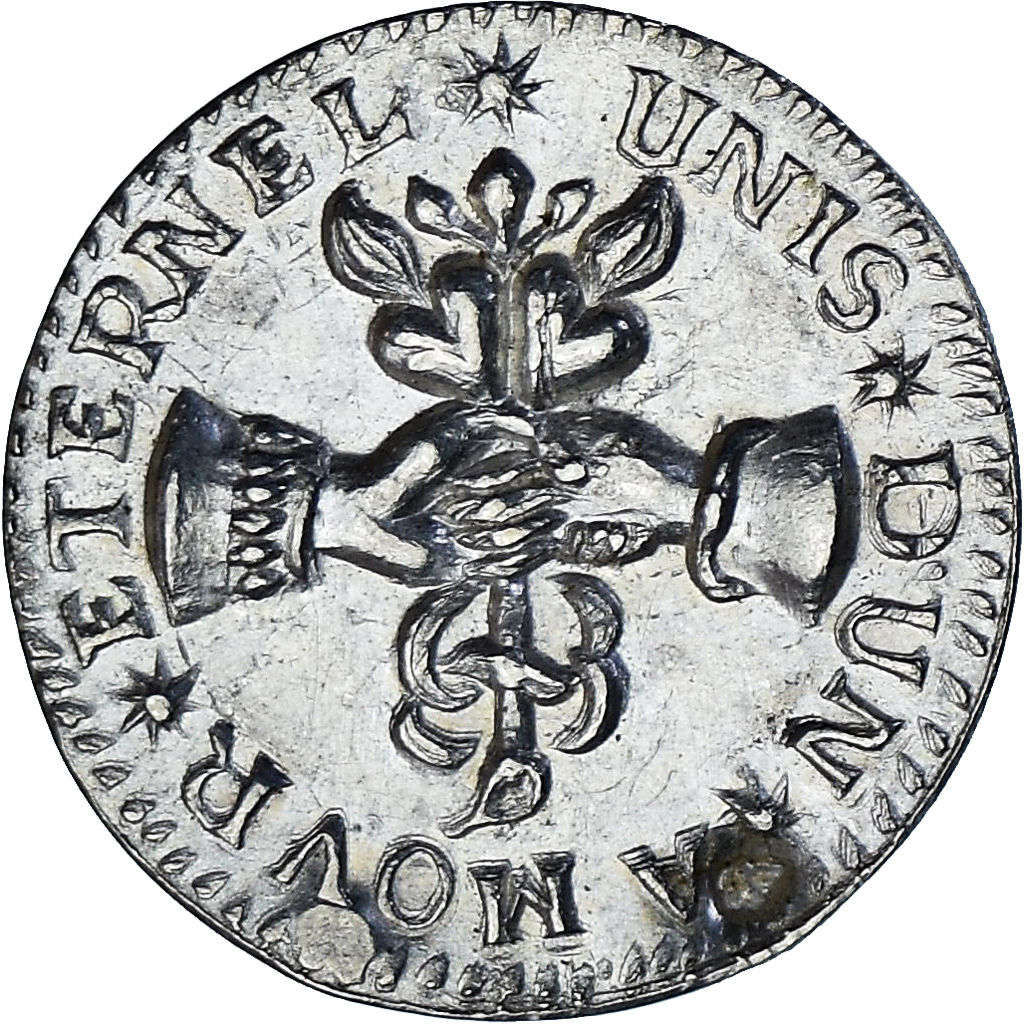 Frankrijk, Denier à épouser, Collection Térisse, PR, Zilver, Terisse:D115