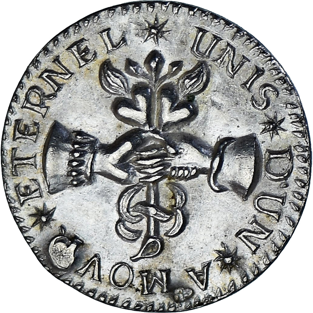 Frankrijk, Denier à épouser, Collection Térisse, PR, Zilver, Terisse:D115