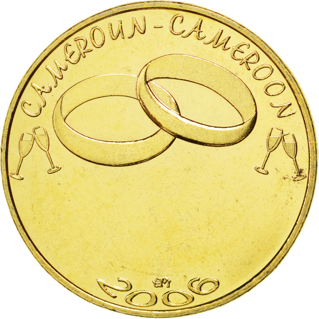 Coin, Cameroon, 7500 CFA-5 Africa, 2006, , Brass Gilt, KM:31a
