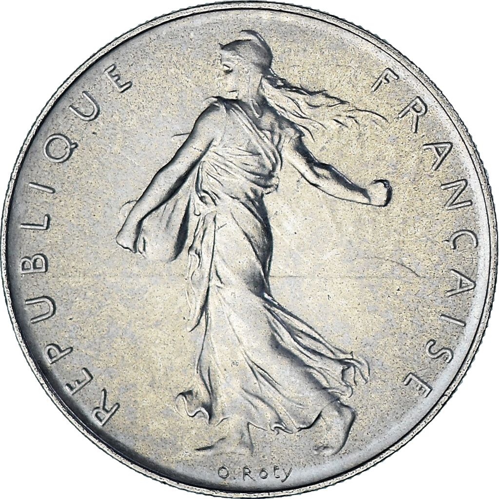 Coin, France, Semeuse, Franc, 1975, Monnaie de Paris, série FDC, 