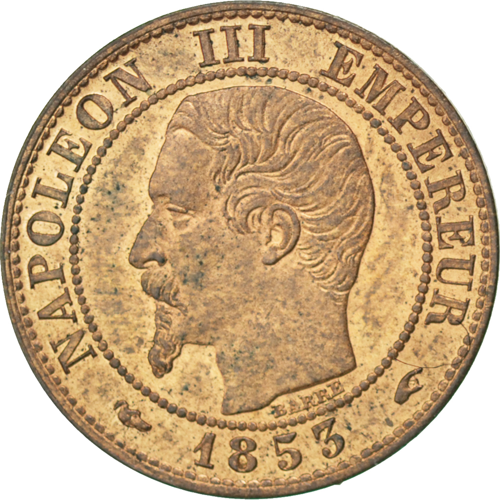 Coin, France, Napoleon III, Napoléon III, Centime, 1853, Paris, , Bronze