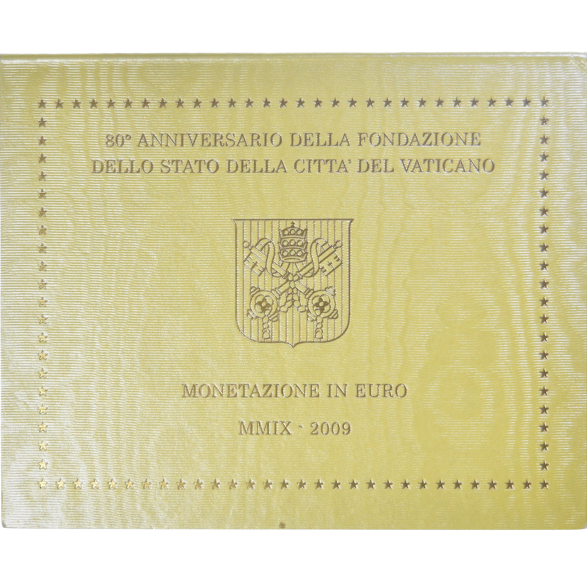Vatikan, Benoît XVI, Coffret 1c. à 2€, 2009, Rome, BU, STGL