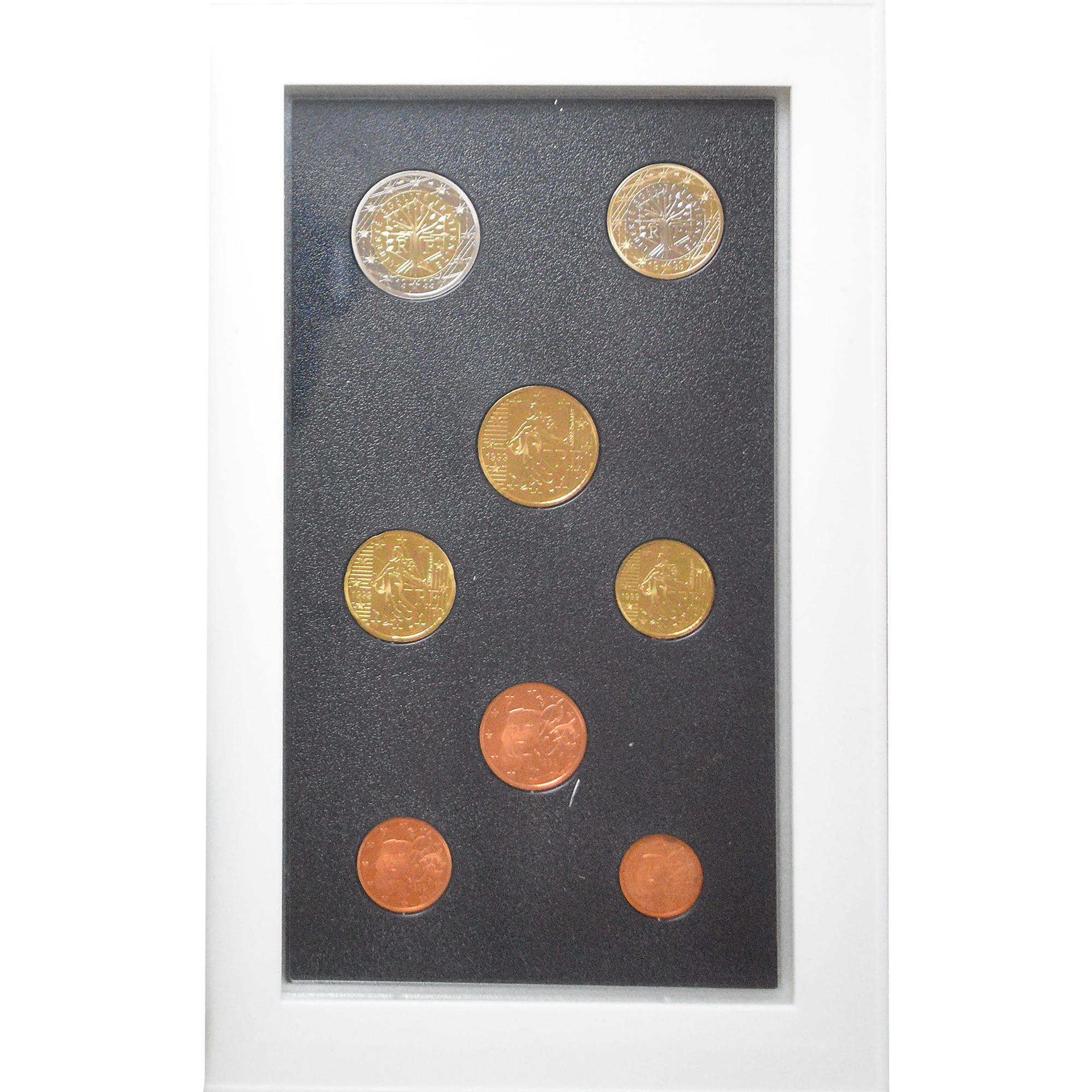 Frankreich, Coffret 1c. à 2€, 1999, Monnaie de Paris, BE, STGL