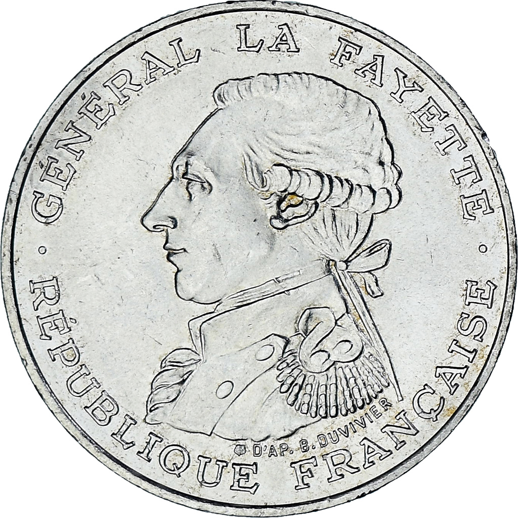 Coin, France, Lafayette, 100 Francs, 1987, Monnaie de Paris, , Silver